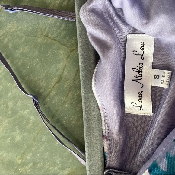 Love Nickie Lew Floral Velvet Mini Dress - Picture 4 of 5